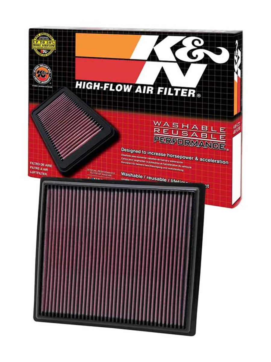 K&N Engine Air Filter: Replacement Car Air Filter, Washable, Reusable, Clean Every 75,000 Miles: Compatible with 2008-2017 BUICK/HOLDEN/CHEVROLET/ROEWE (Regal, LaCrosse, II, III, Malibu, 950), 33-2442