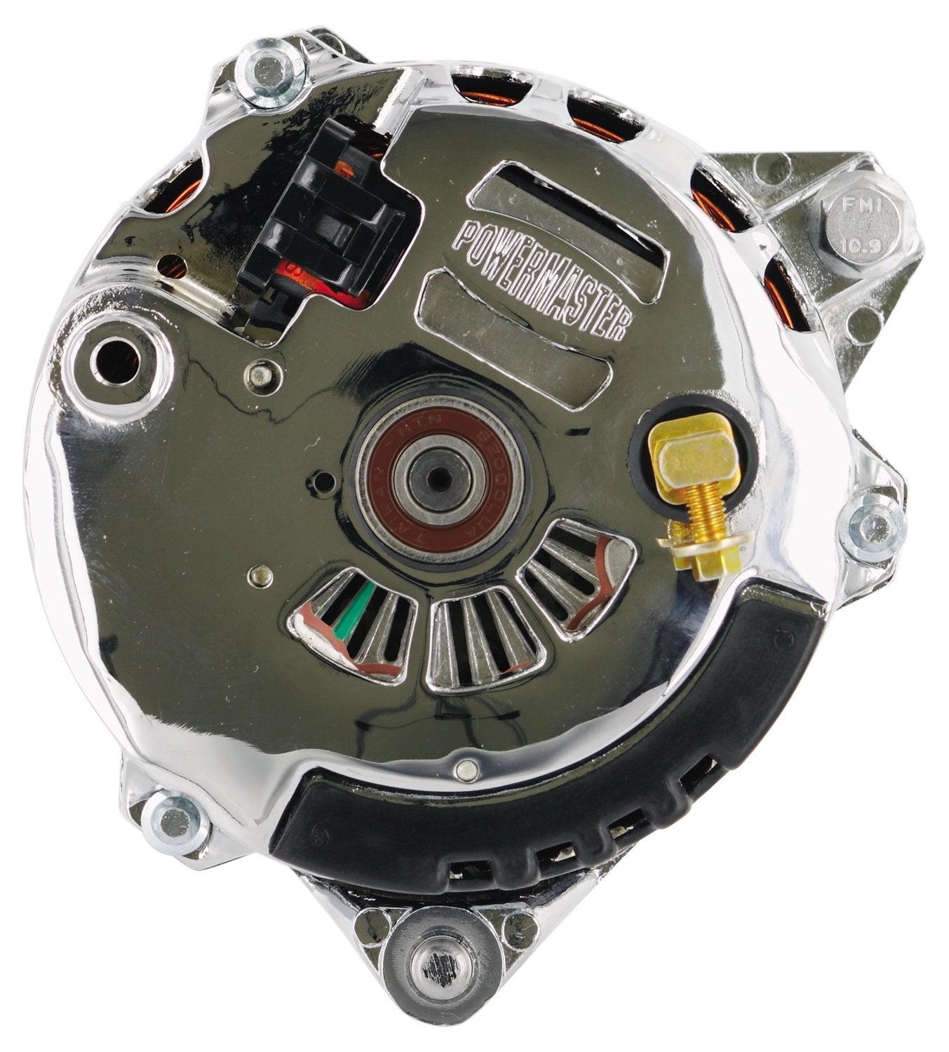 Alt Powermaster Chrysler Upgrade CS130 Type Chrome 140A 2V Pulley w/spacers 1-Wire