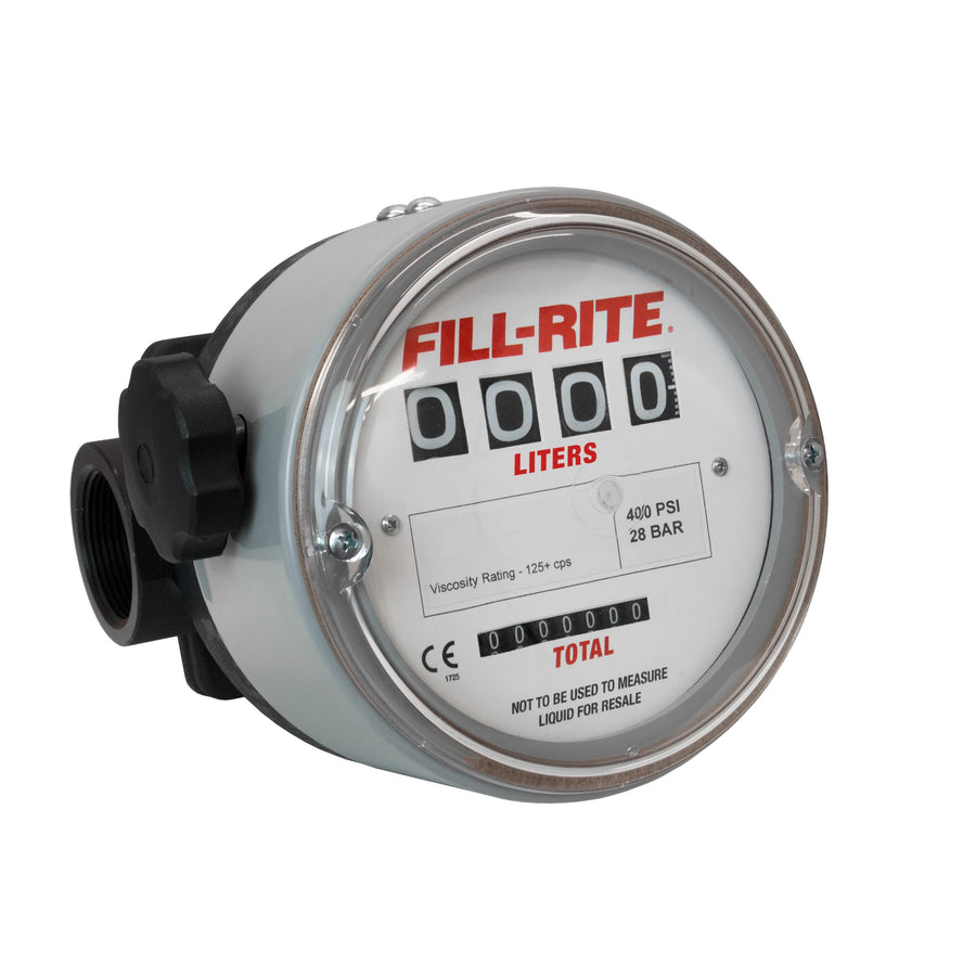 Fill-Rite High Flow/High Pressure TN760AN1CBB1LAF Rugged Application Meters, 400 PSI, 1-1/2" BSPP, 2.3 to 57 LPM