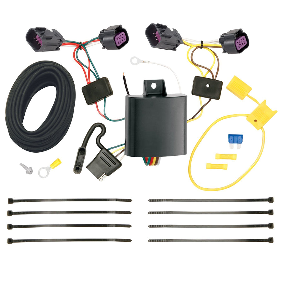 T-One® T-Connector Harness Tekonsha, 4-Way Flat, Compatible with Select RAM ProMaster