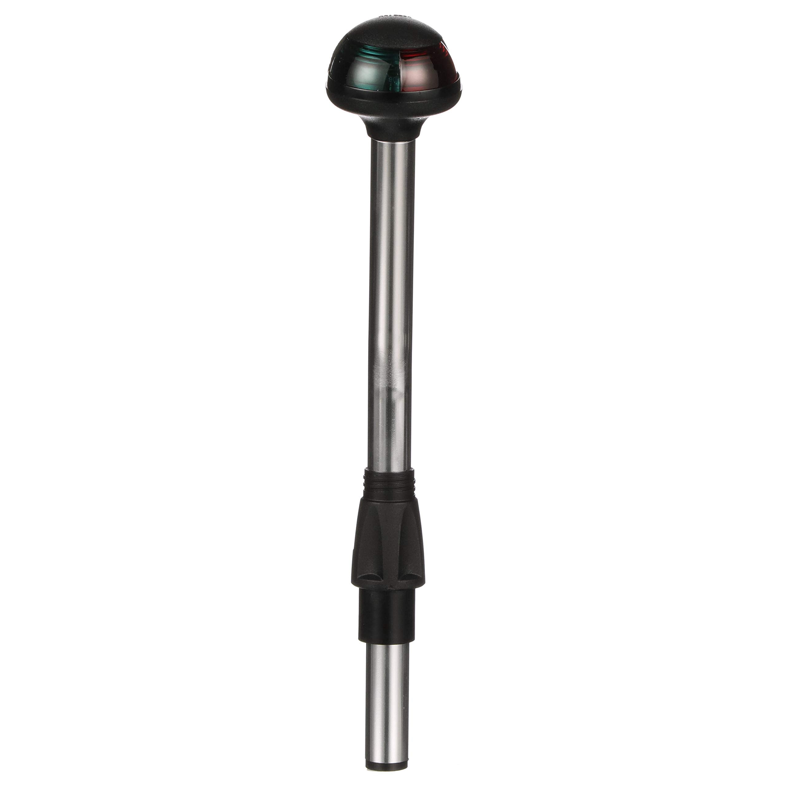 Bi-Color Attwood 5091-10-7 Stowaway 1-Mile Sidelights, 10-Inch Angled Pole, 225-Degree Visibility for Boats Up to 39.4 Feet