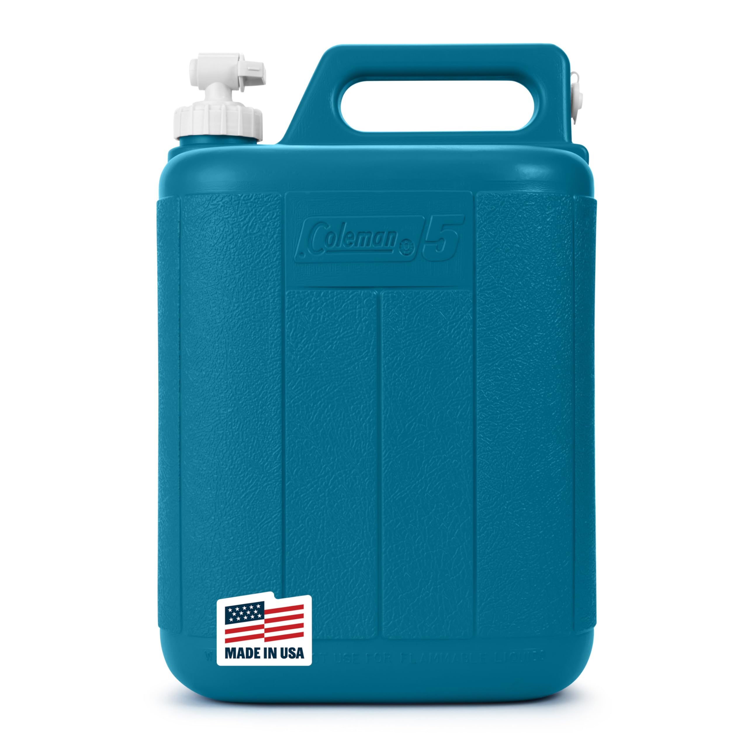Coleman 5-Gallon Chiller Water Container with Spigot & Carry Handle Heavy-Duty Jug & Carrier for Camping Tailgating Parties Emergencies & More