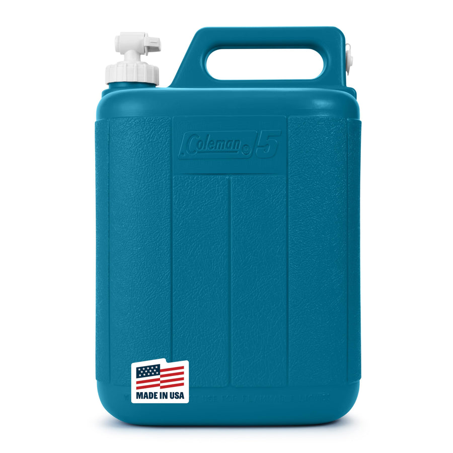 Coleman 5-Gallon Chiller Water Container with Spigot & Carry Handle Heavy-Duty Jug & Carrier for Camping Tailgating Parties Emergencies & More