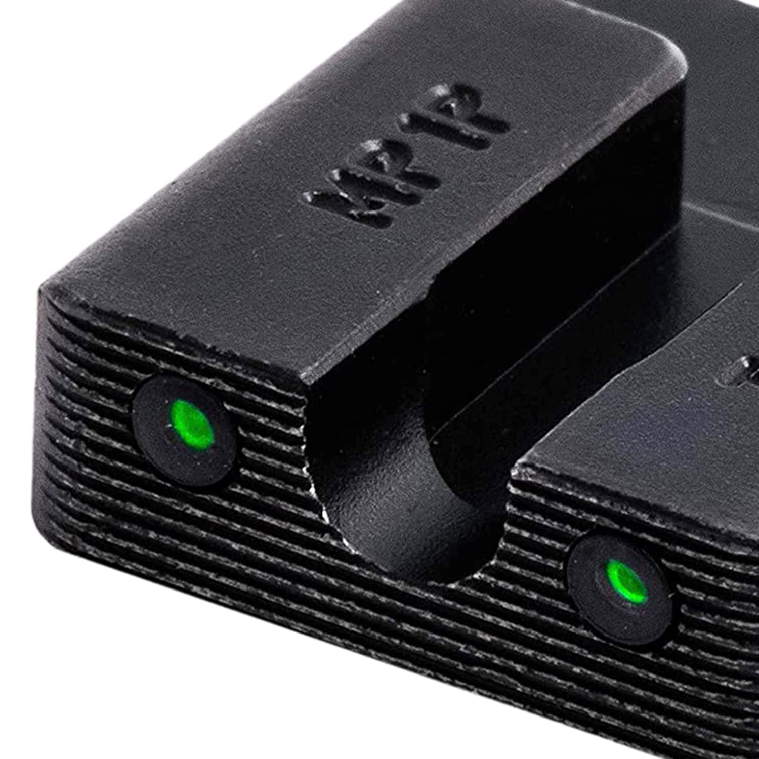 Tritium Pro TRUGLO Night Sights, Compatible with Smith & Wesson M&P Series | Glow-in-The-Dark Front & Rear Gun Sight Set with Orange Focus Lock Front Ring