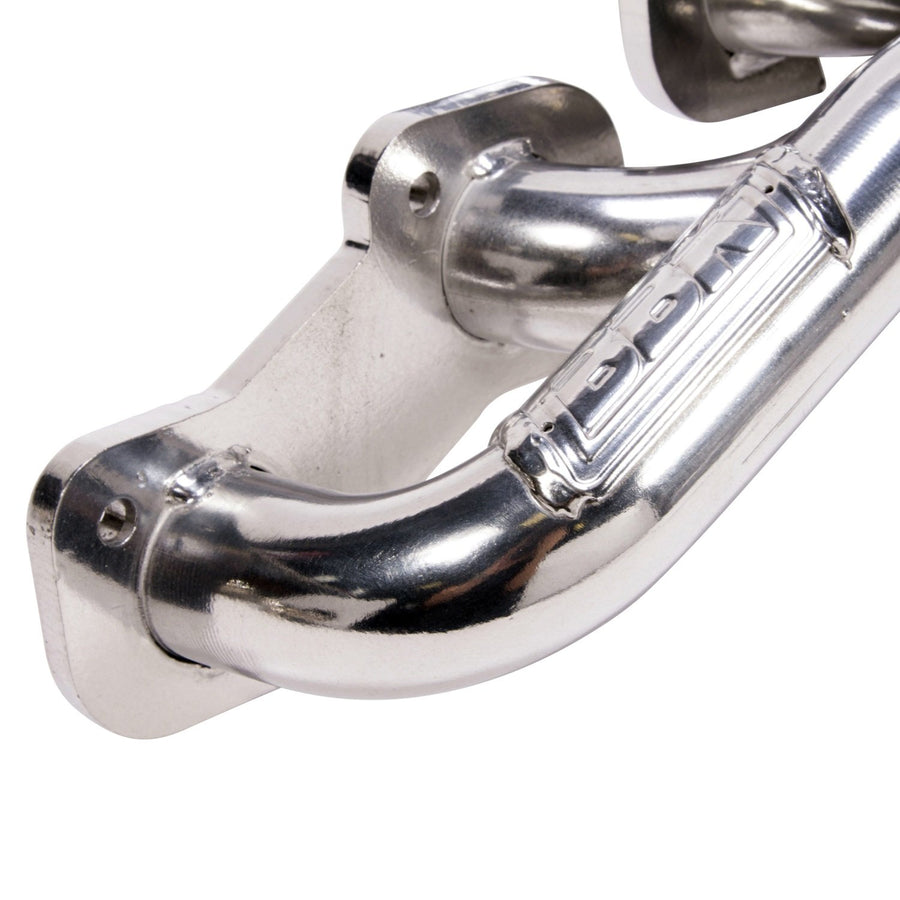 1-5/8" BBK Performance Shorty Tuned Length Performance Exhaust Headers for Ford Mustang GT - Polished Silver Ceramic Finish