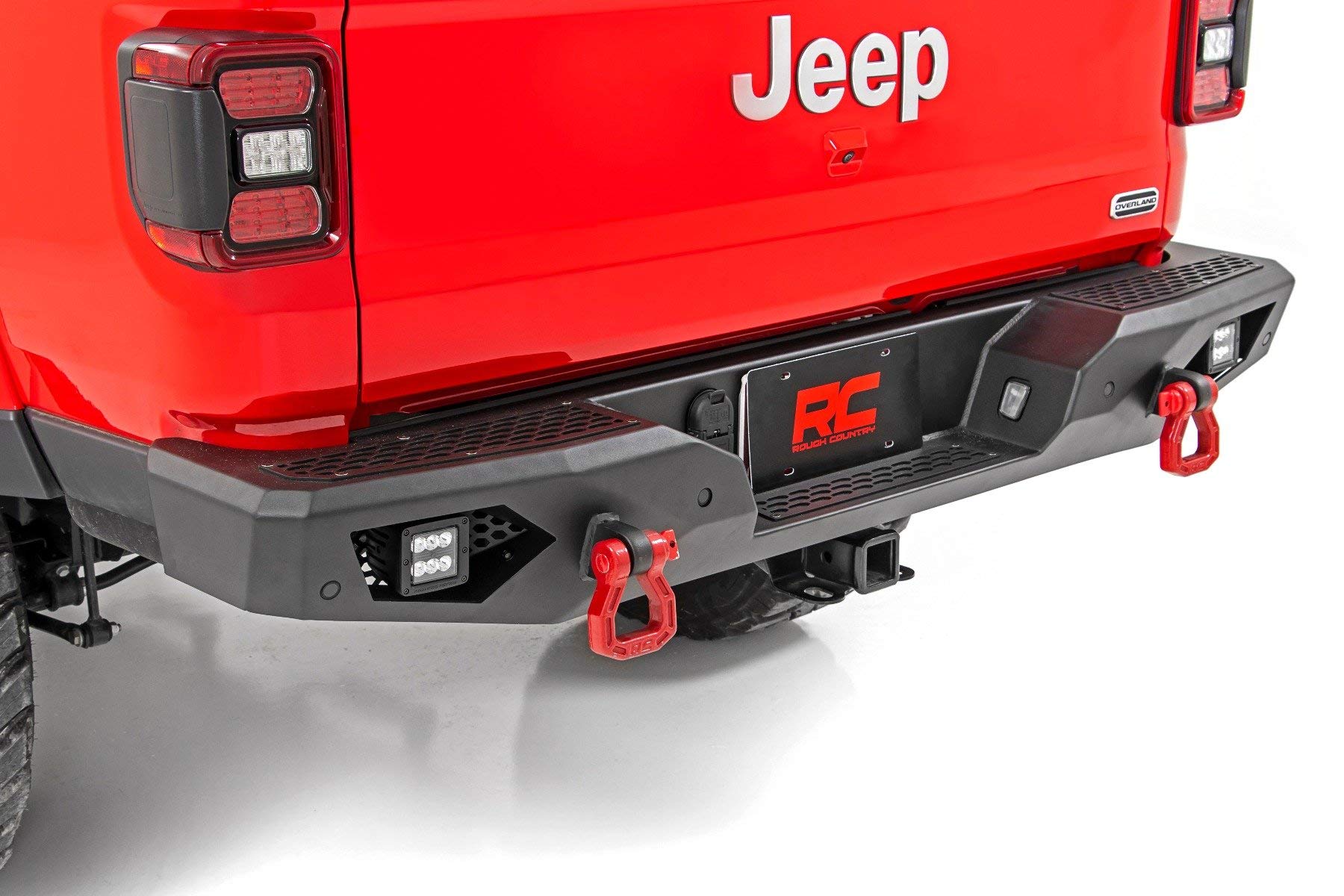 Heavy Duty Rough Country Rear Bumper w/LEDs for 2020-2024 Gladiator - 10646