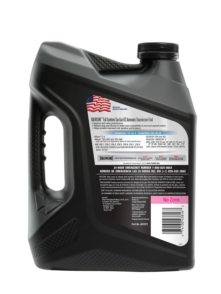 Syn Gard Valvoline (ATF) ES Full Synthetic Automatic Transmission Fluid 1 GA