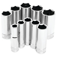 W38300 Performance Tool 3/8-Inch Drive 10-Piece SAE Deep Socket Set