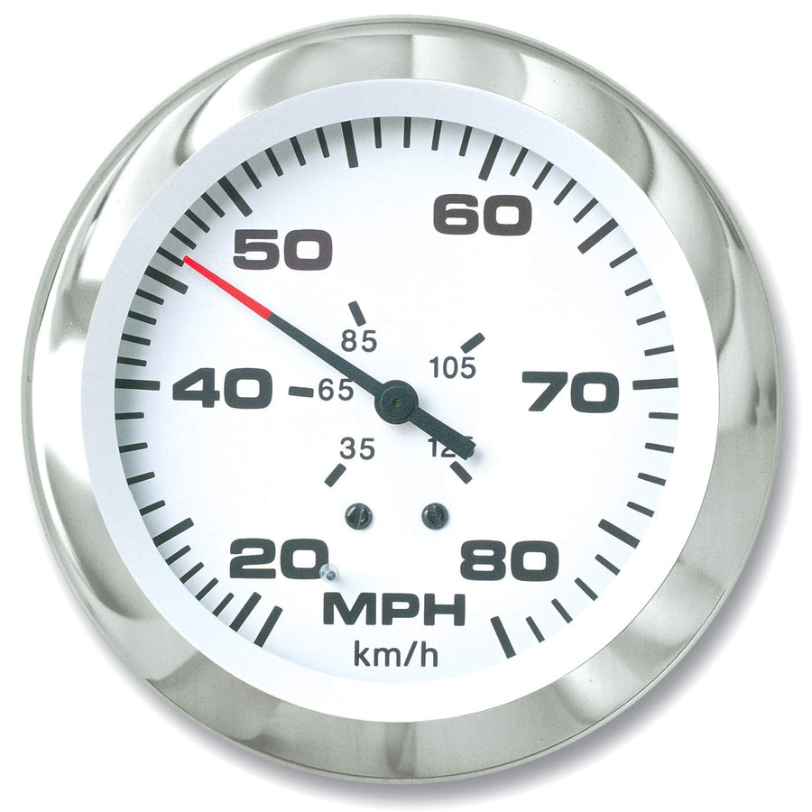 Sierra 65670P International Lido Pitot Type 20 to 80 Mph Dial Range Scratch Resistant Speedometer Kit, 3"
