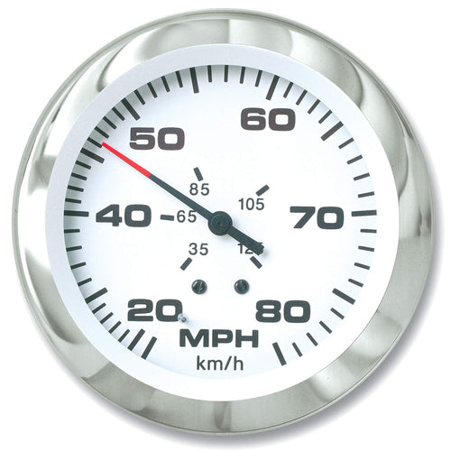 Sierra 65670P International Lido Pitot Type 20 to 80 Mph Dial Range Scratch Resistant Speedometer Kit, 3"