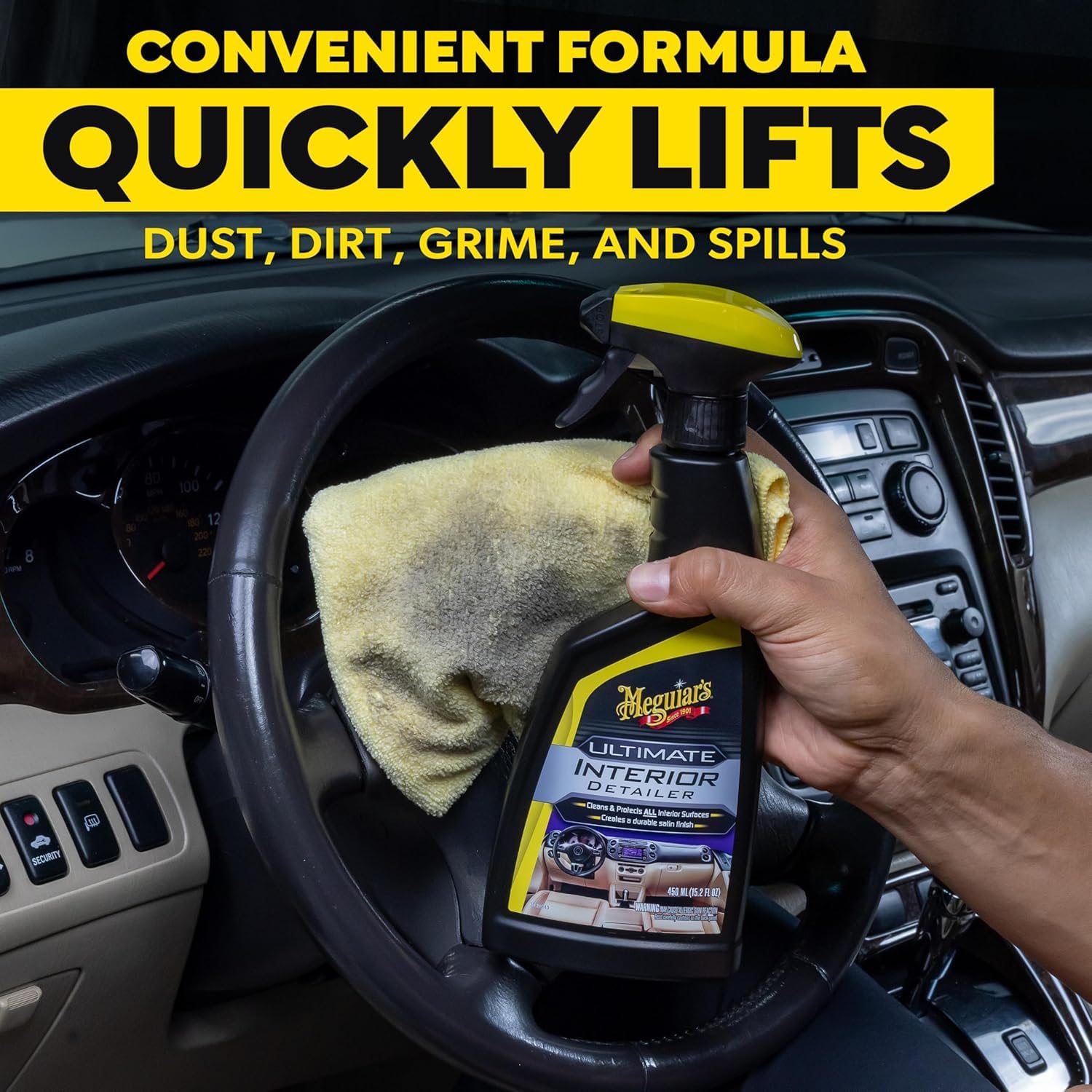 Quik Interior Detailer Cleaner Meguiar's G13616EU 473ml for a matt finish