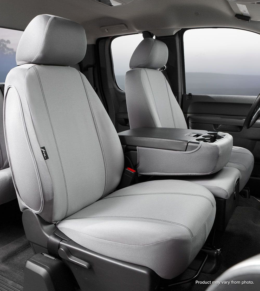 Custom Fit Fia SP88-21 GRAY Front Seat Cover Split Seat 40/20/40 - Poly-Cotton, (Gray)