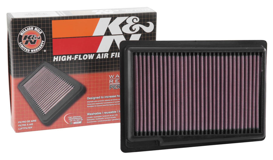 K&N Engine Air Filter: Replacement Car Air Filter, Reusable, Clean Every 75,000 Miles, Washable, Premium: Compatible with 2015-2019 FIAT (Aegea, Egea, Tipo), 33-3087