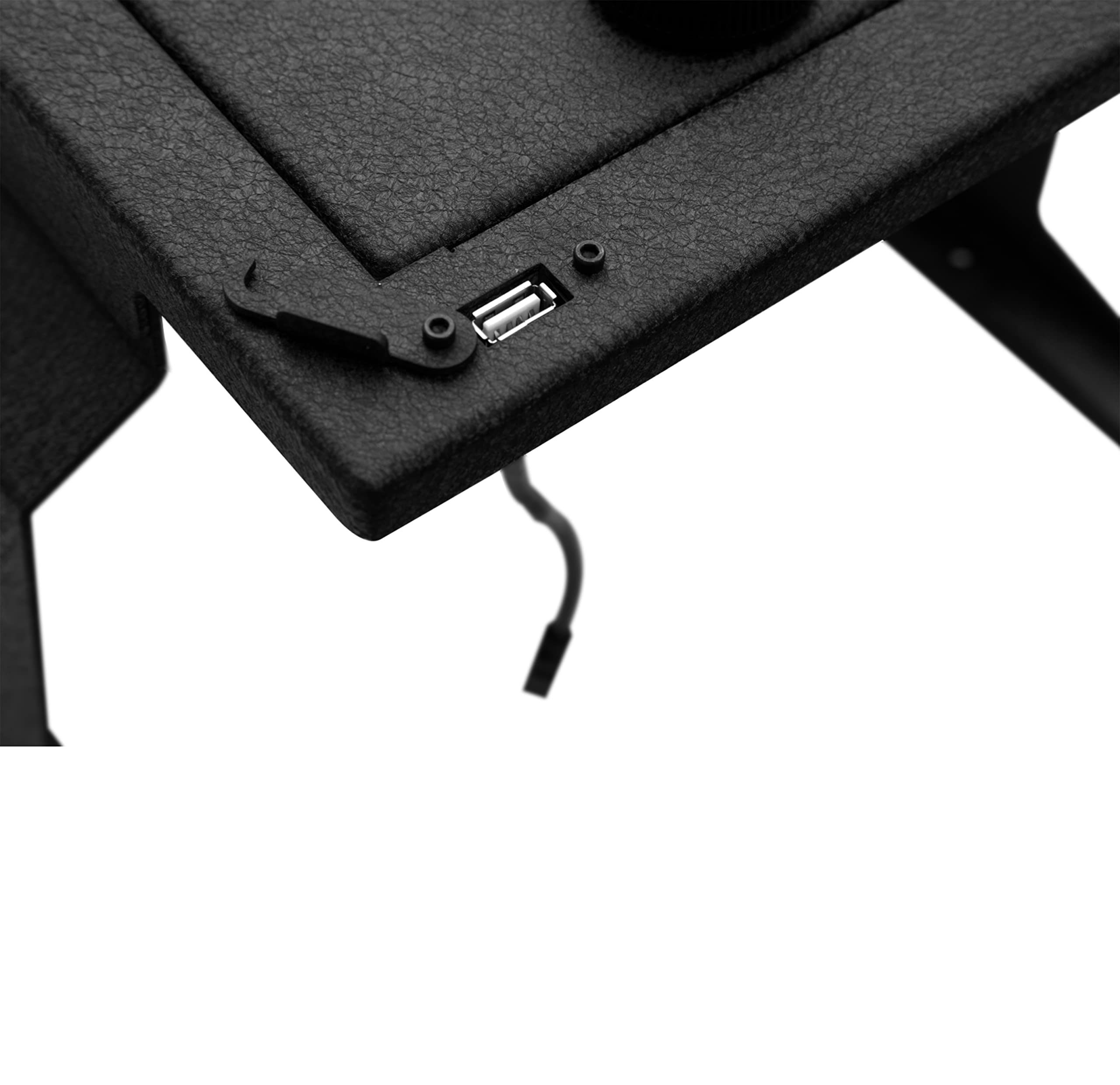 Center Console Safe Black Horse Security Lock Box, Black Gun Box Organizer, with 4 Digit Combination Resettable Lock Compatible with 2012-2014 Ford F-150-ASFF01