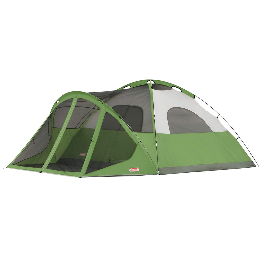 Coleman 6/8 Person Evanston Screened Camping Tent, Weatherproof Tent with Roomy Interior Includes Rainfly, Carry Bag, Easy Setup and Screened-in Porch