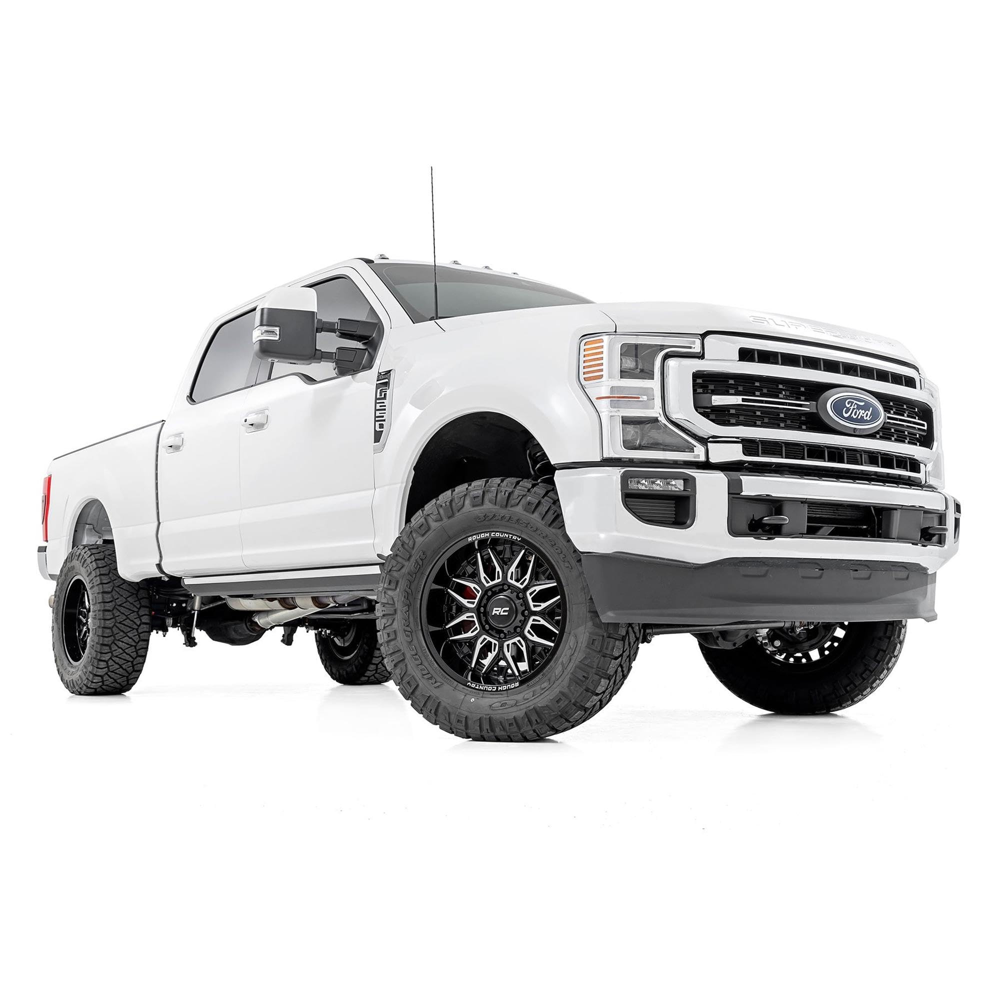 86 Series Rough Country One Piece Aluminum Wheel - 20x10, 6x5.5" Bolt Pattern, 18mm Offset, Gloss Black