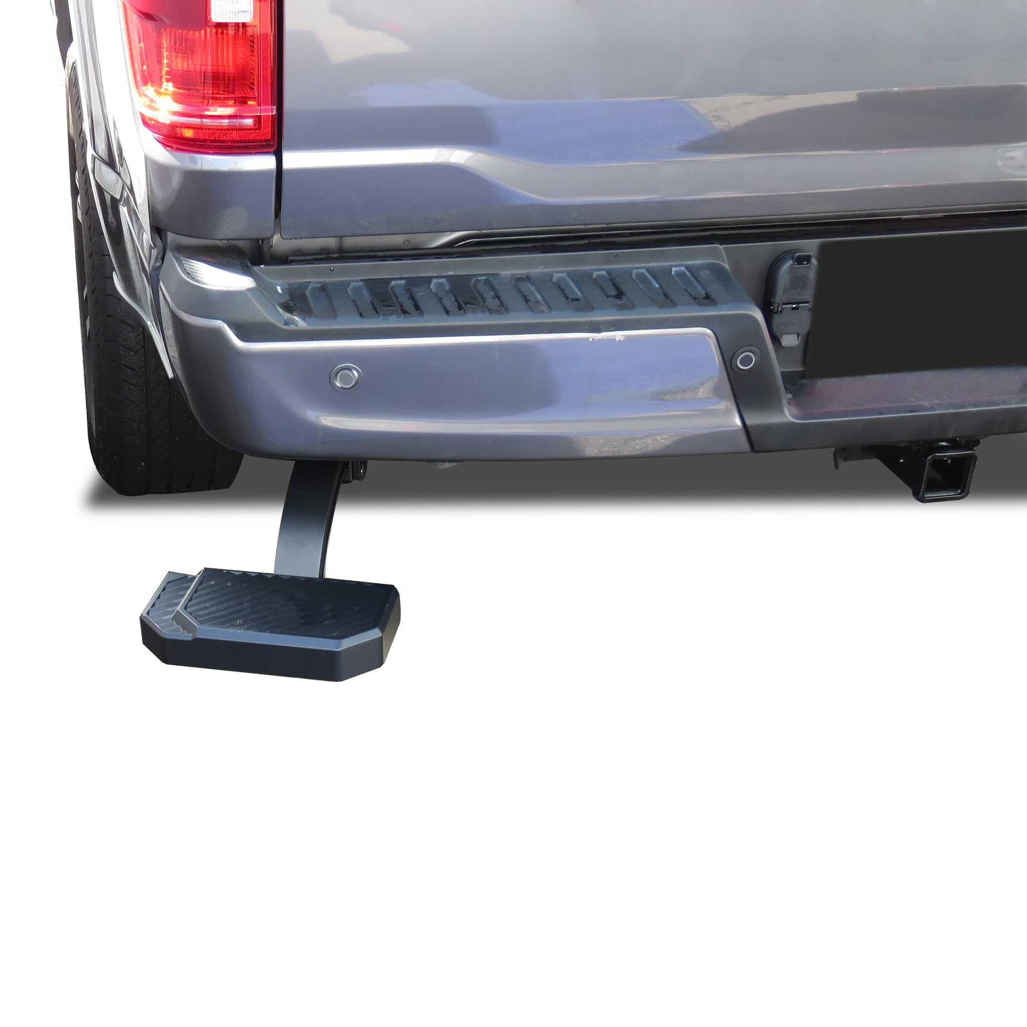 Retractable Black Horse Truck Bed Corner Step Compatible with 2021-2024 Ford F-150 |2022-2023 Ford F-150 Lightning EV -TBCFO21