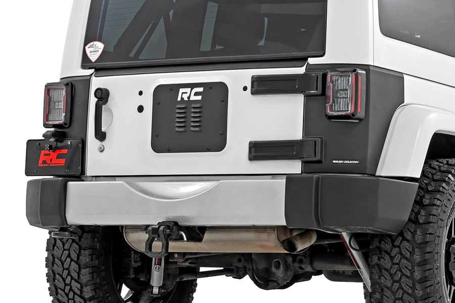 Rough Country Trail Cladding Rear Corner Panels for Jeep Wrangler JK/Unlimited (2007-2018) - UV-Resistant, High-Density Thermoplastic, Easy Install