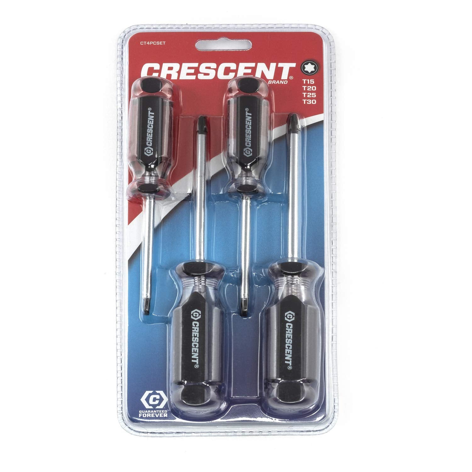4 Pc. Crescent Torx® Acetate Screwdriver Set - CT4PCSET
