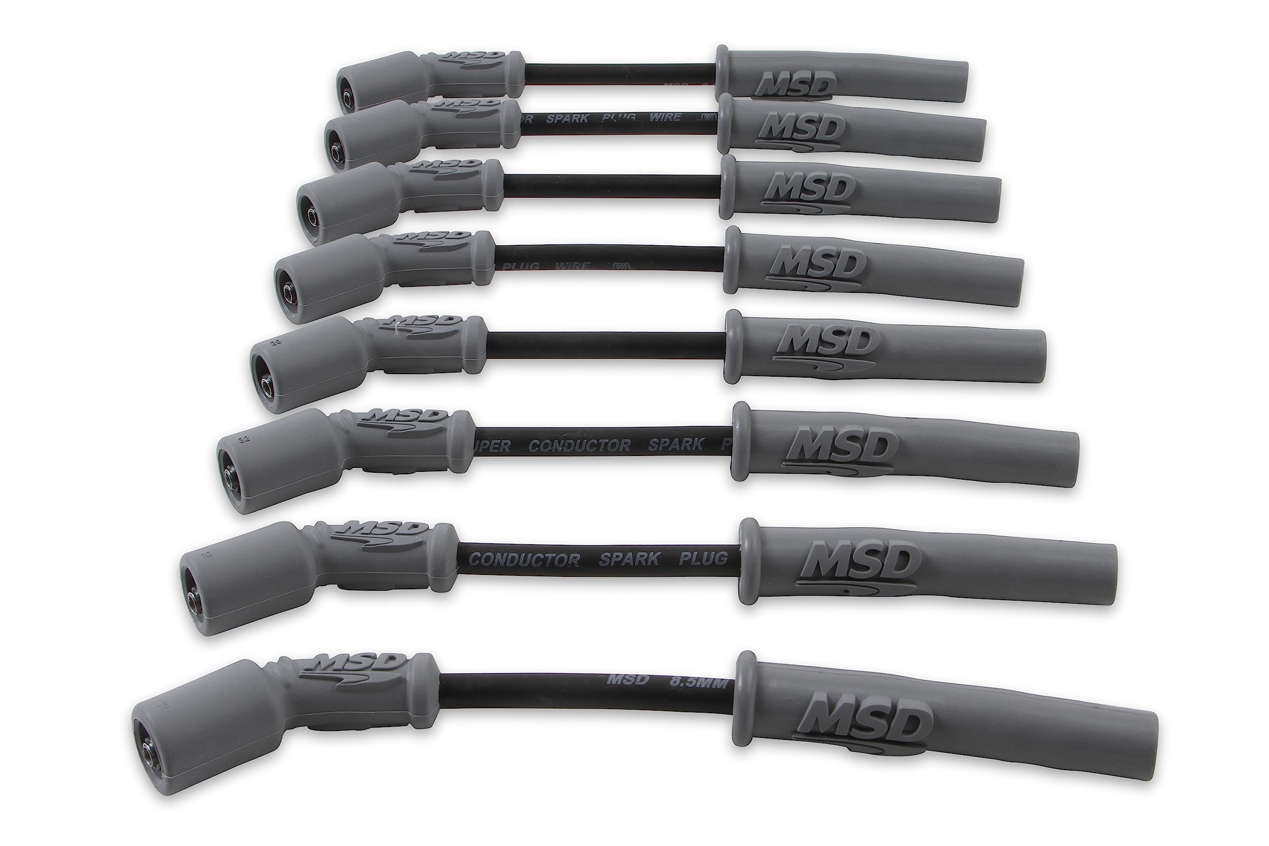 Black MSD 32813 Super Conductor Spark Plug Wire Set