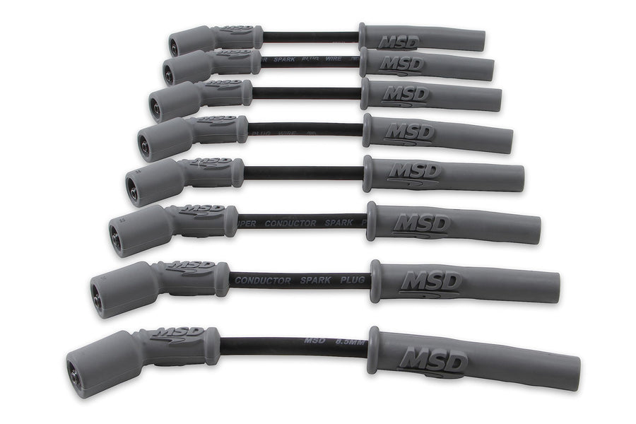 Black MSD 32813 Super Conductor Spark Plug Wire Set