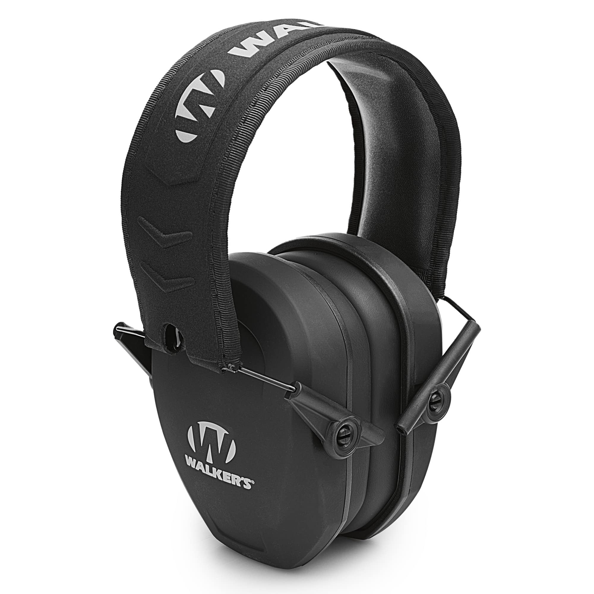 Walker's Passive Razor Slim Earmuff - Ultra Low-Profile Earcups - Black