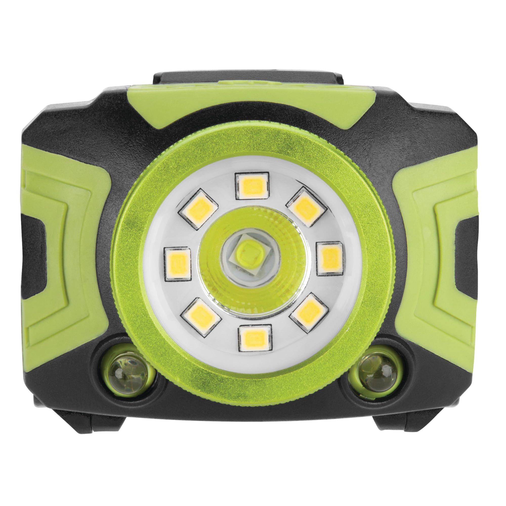 W2621 Performance Tool 500+LM Firepoint Dual-Power LED Headlamp - Adjustable Strap, UV Light, Spotlight, Area Light, Li-Ion, Green/Black