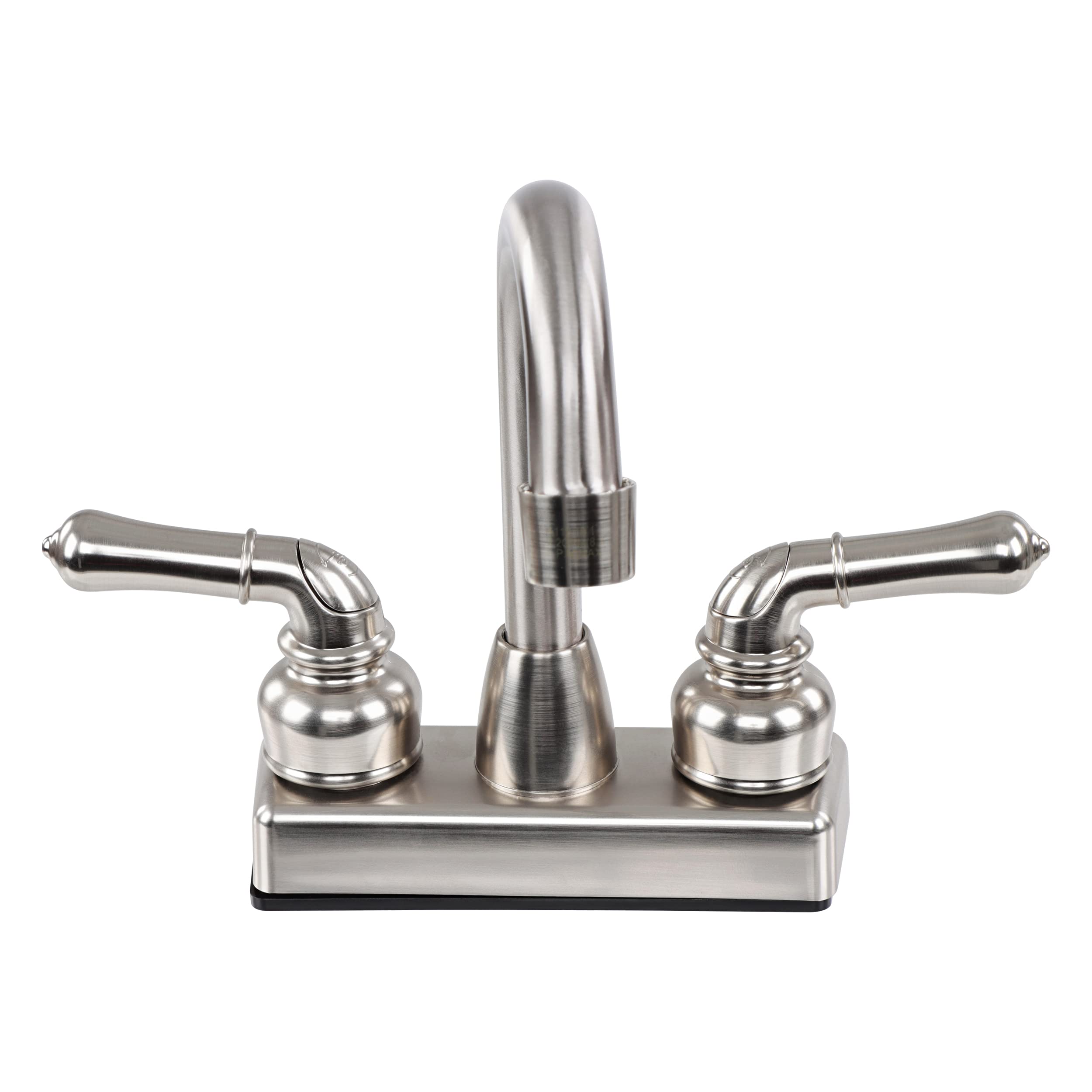 4" Empire Faucets U-YNN16N Non-Metallic Bar Faucet with Teapot Handles - Brushed Nickel