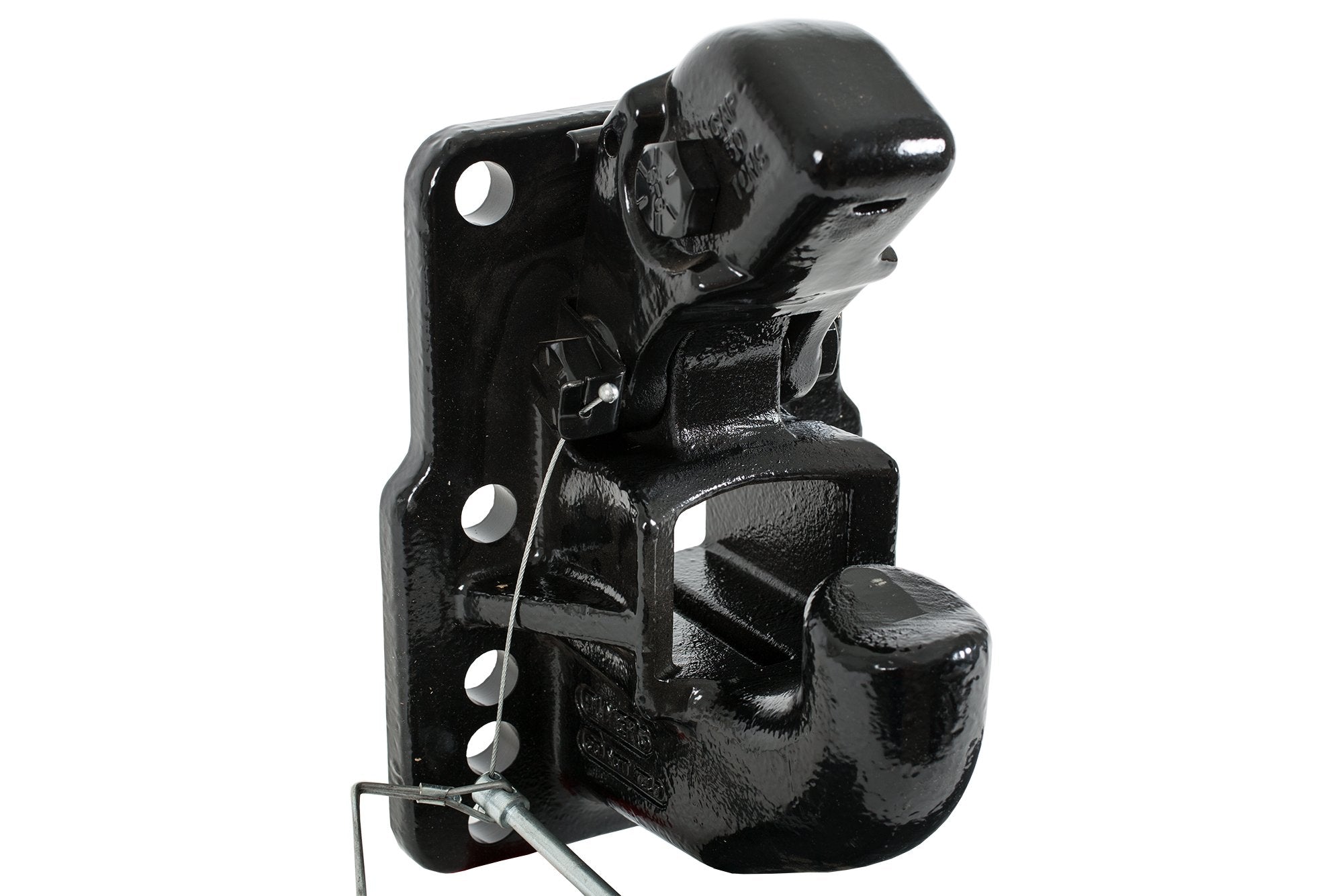 50 Ton Buyers Products Air Compensated Pintle Hook, 10-Hole Mount – Heavy Duty Pintle Hook Hitch for Trailer, Truck, Semi, Adjustable Pintle Hitch, Bolt-On, Durable, Tows Up to 100,000 lbs
