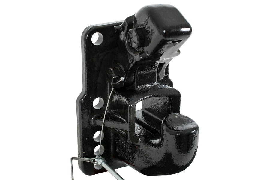 50 Ton Buyers Products Air Compensated Pintle Hook, 10-Hole Mount – Heavy Duty Pintle Hook Hitch for Trailer, Truck, Semi, Adjustable Pintle Hitch, Bolt-On, Durable, Tows Up to 100,000 lbs