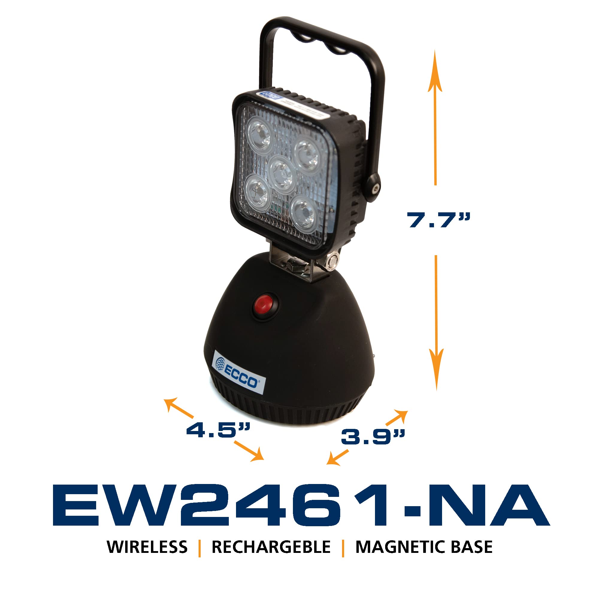 ECCO Portable Wireless Rechargeable Magnetic LED Flood Work Light EW2461
