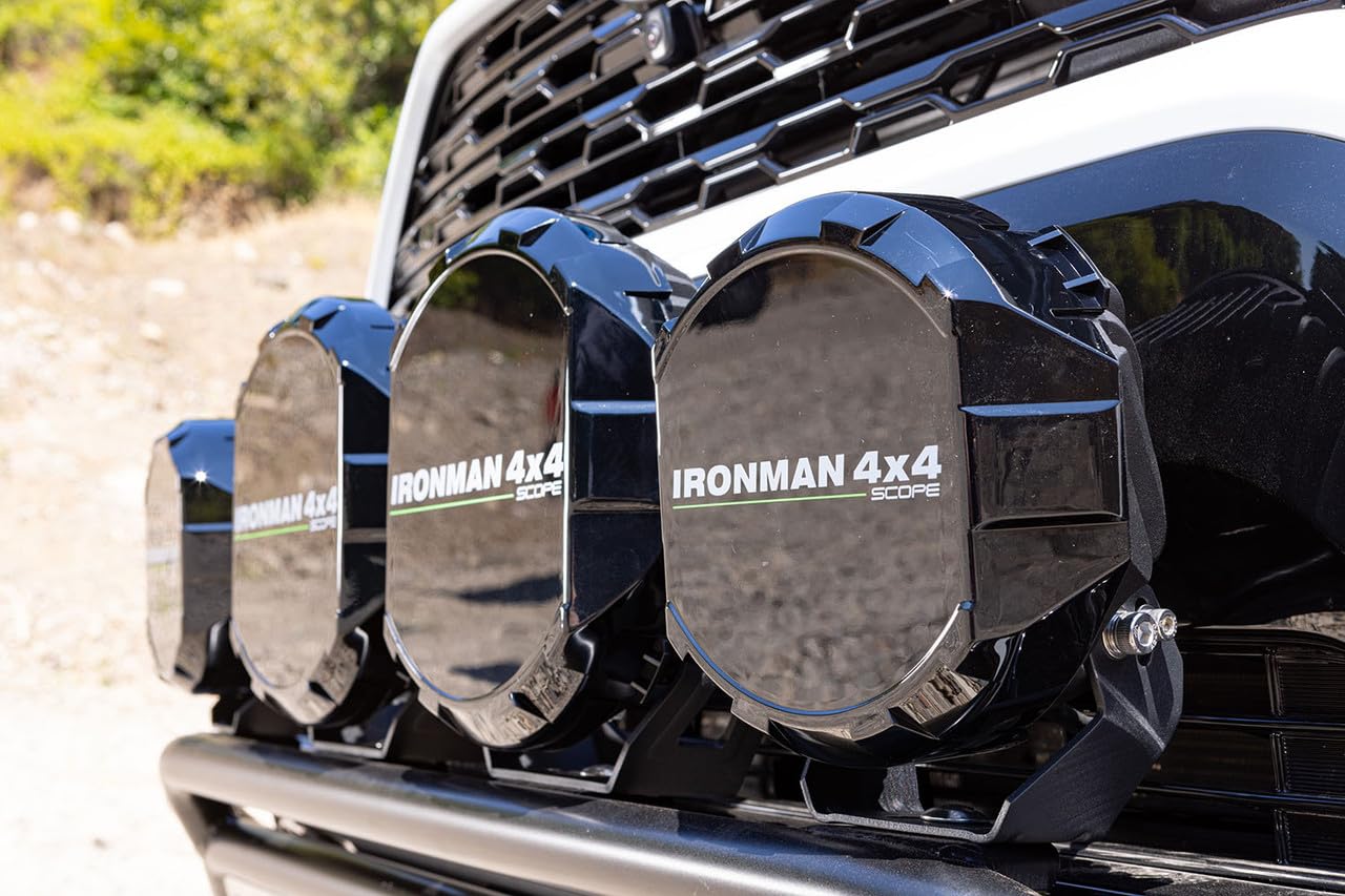 IM4x4 Ironman 4x4 7" Scope LED Driving Light Covers (Black)