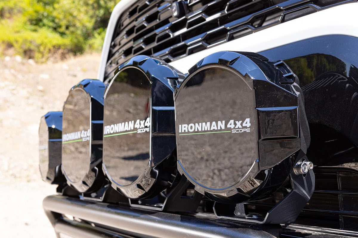IM4x4 Ironman 9" Scope LED Driving Light Covers (Black)