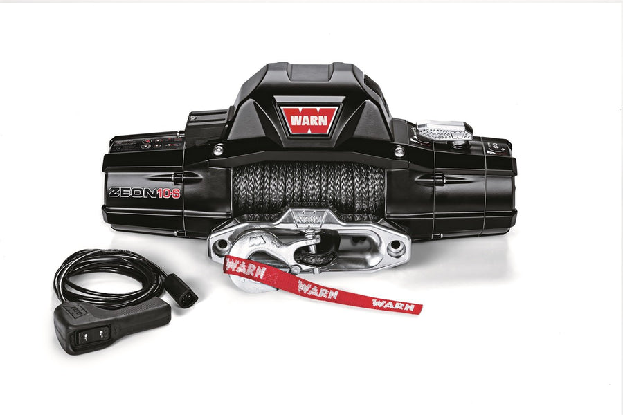 ZEON Warn 10-S Winch with Synthetic Rope - 10000 lb. Capacity