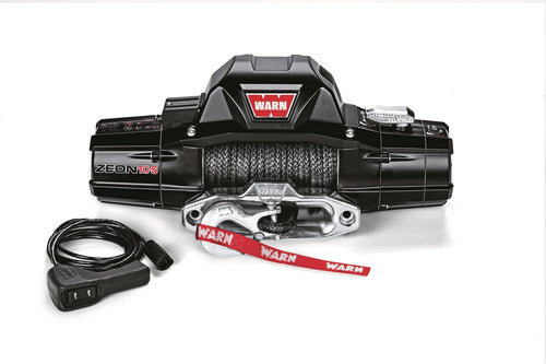 ZEON Warn 10-S Winch with Synthetic Rope - 10000 lb. Capacity