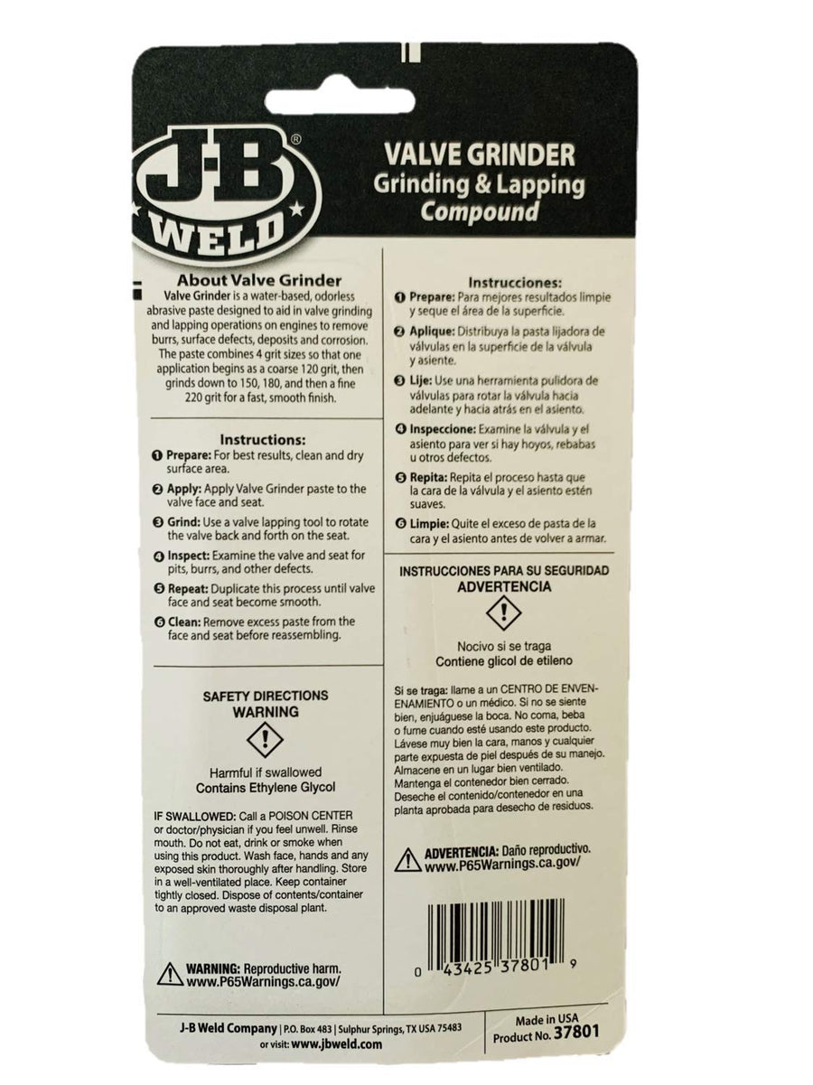 Valve Grinding Compound J-B Weld Carded 1.5 oz.