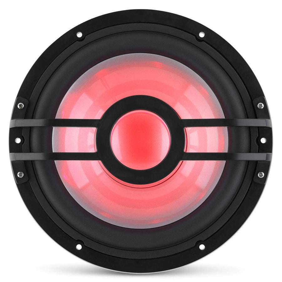 CMSP-101RGB-4 Clarion 10" Marine Subwoofer with RGB LEDs, Single 4-Ohm, 250 Watts