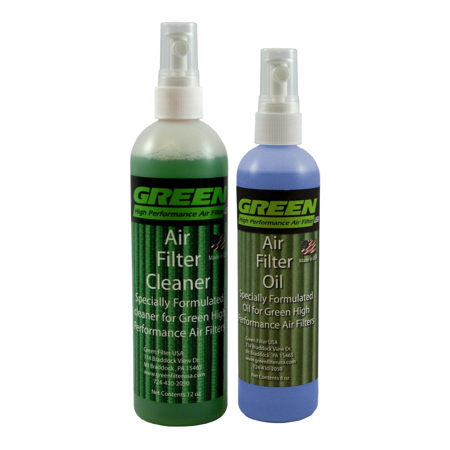 Blue Green Filter 2802 High Performance Air Filter Recharge Oil and Cleaner Kit