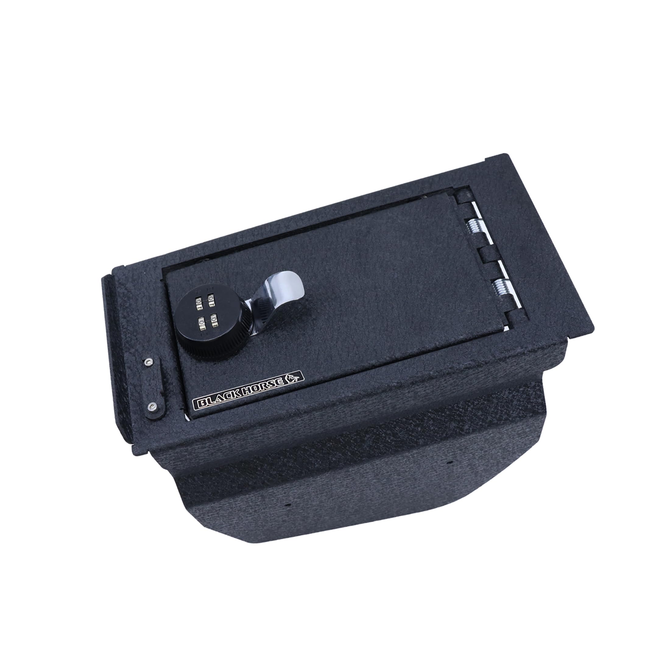 Center Console Safe Black Horse Security Lock Box, Black Gun Box Organizer, with 4 Digit Combination Resettable Lock Compatible with 2016-2022 Mercedes-Benz GLC-ASMB01