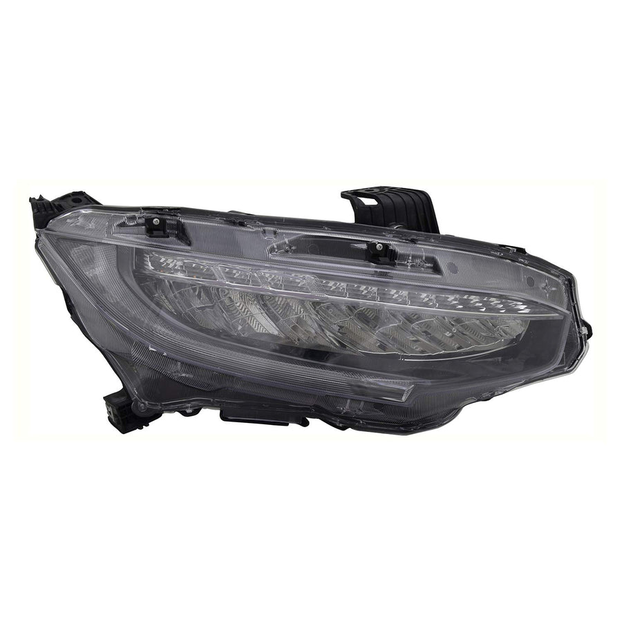 Right TYC Headlight Assembly Compatible with 2016-2019 Honda Civic
