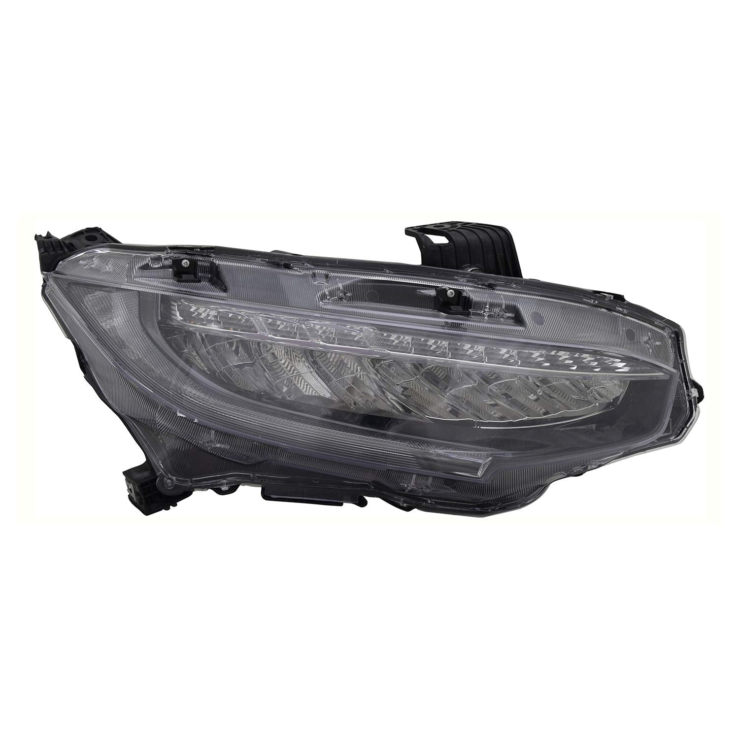 Right TYC Headlight Assembly Compatible with 2016-2019 Honda Civic