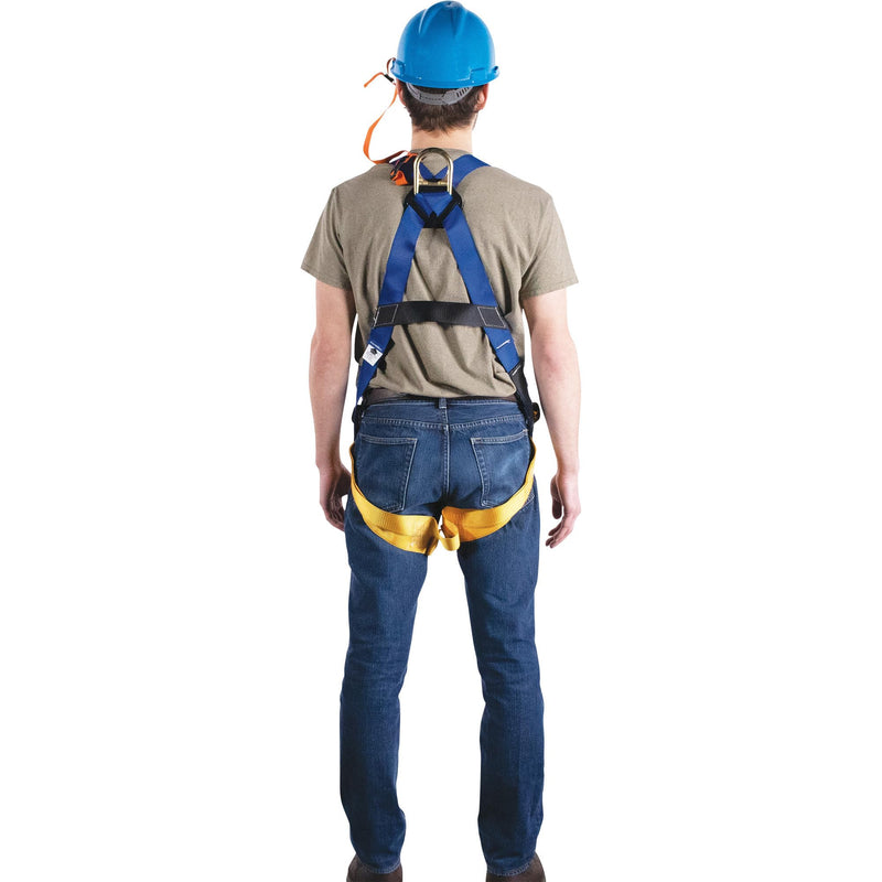 BaseWear Werner Construction Safety 3-Ring Harness- Blue Medium/Large