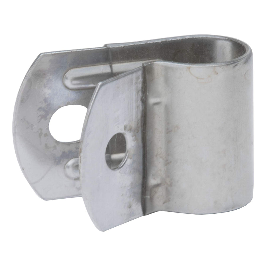 3/4-Inch Retrac Plastic-Coated Stainless Steel Mirror Clamp, 5/16-In Holes