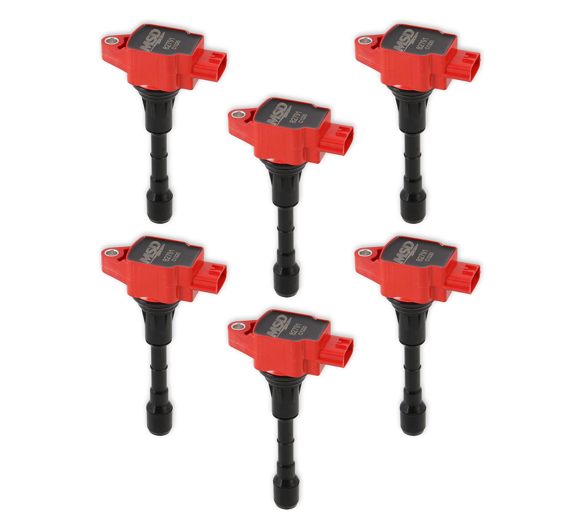 Blaster Series MSD 827916 Ignition Coils Red 6-Pack