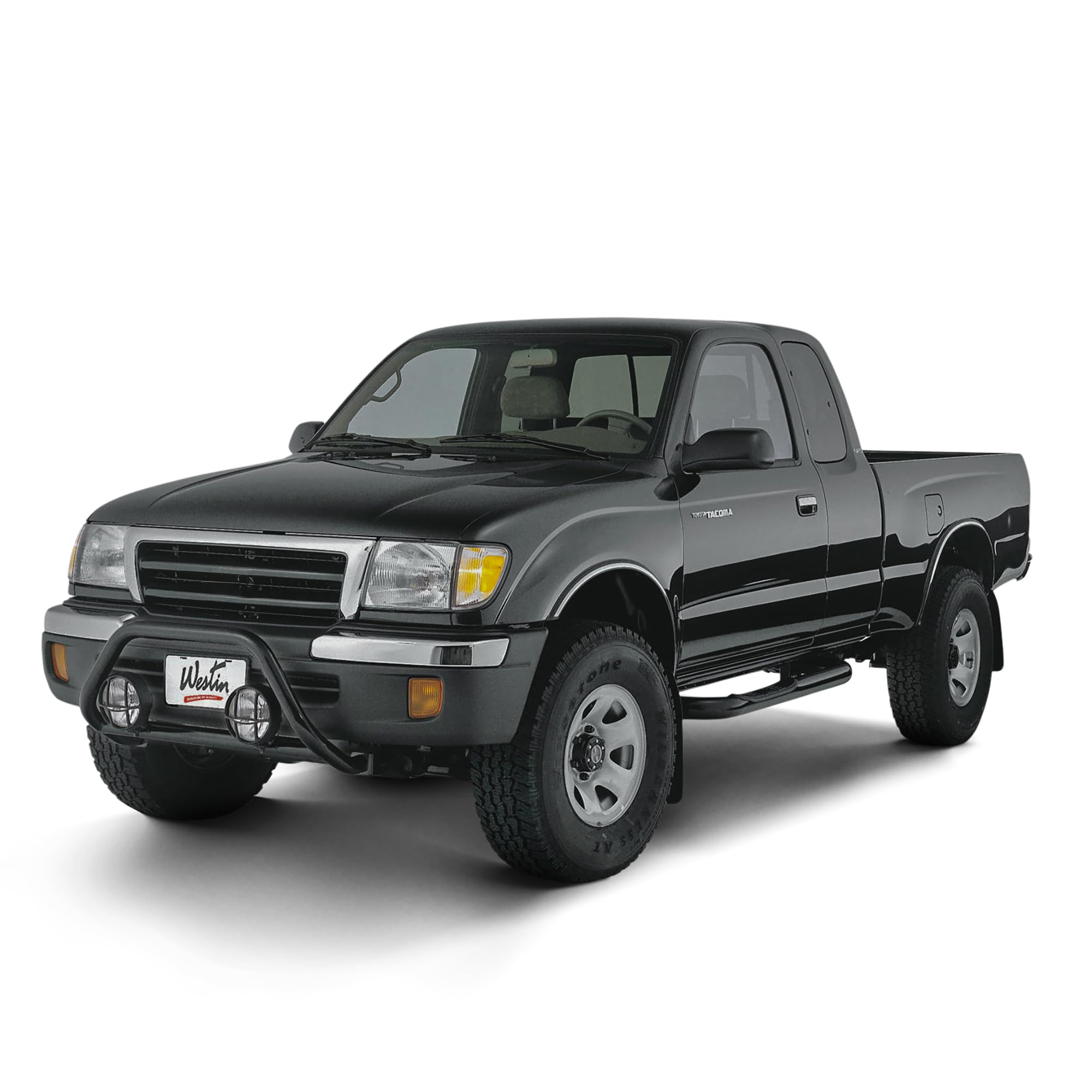 Westin Signature 3 Round Nerf Bars fits 1995-2004 Tacoma Standard Cab (4WD or PreRunner only) Black Pair