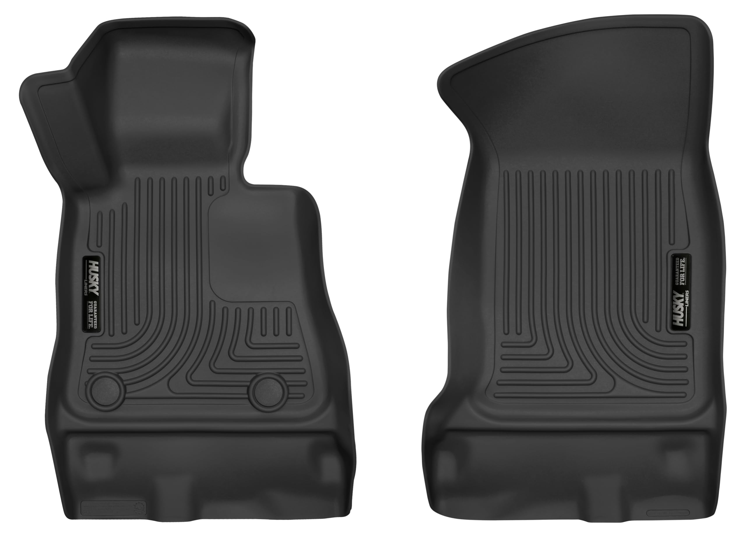 Husky Liners X-act Contour Floor Mats | 2016 - 2024 Chevrolet Camaro Convertible/Coupe Fits | Front Row, 2-pc Black - 52231