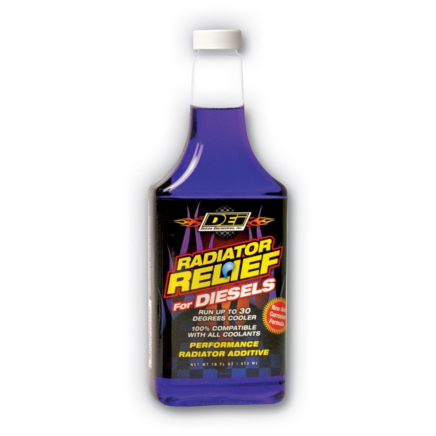 Radiator Relief Design Engineering Coolant Additive Diesel Engine Coolant for Cars, Trucks, RVs, Motorcycles & More Reduces Engine Temps Up to 30°F 16 oz.