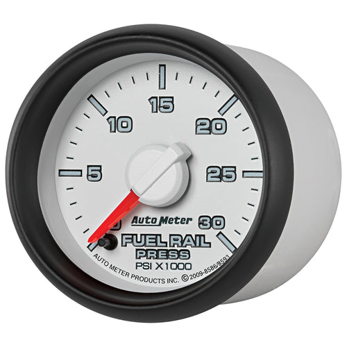 Auto Meter 8593 2-1/16" 0-30000 PSI Fuel Rail Pressure Gauge Dodge Cummins 6.7L 2007.5 and Newer GM Duramax Lbezel and LMM