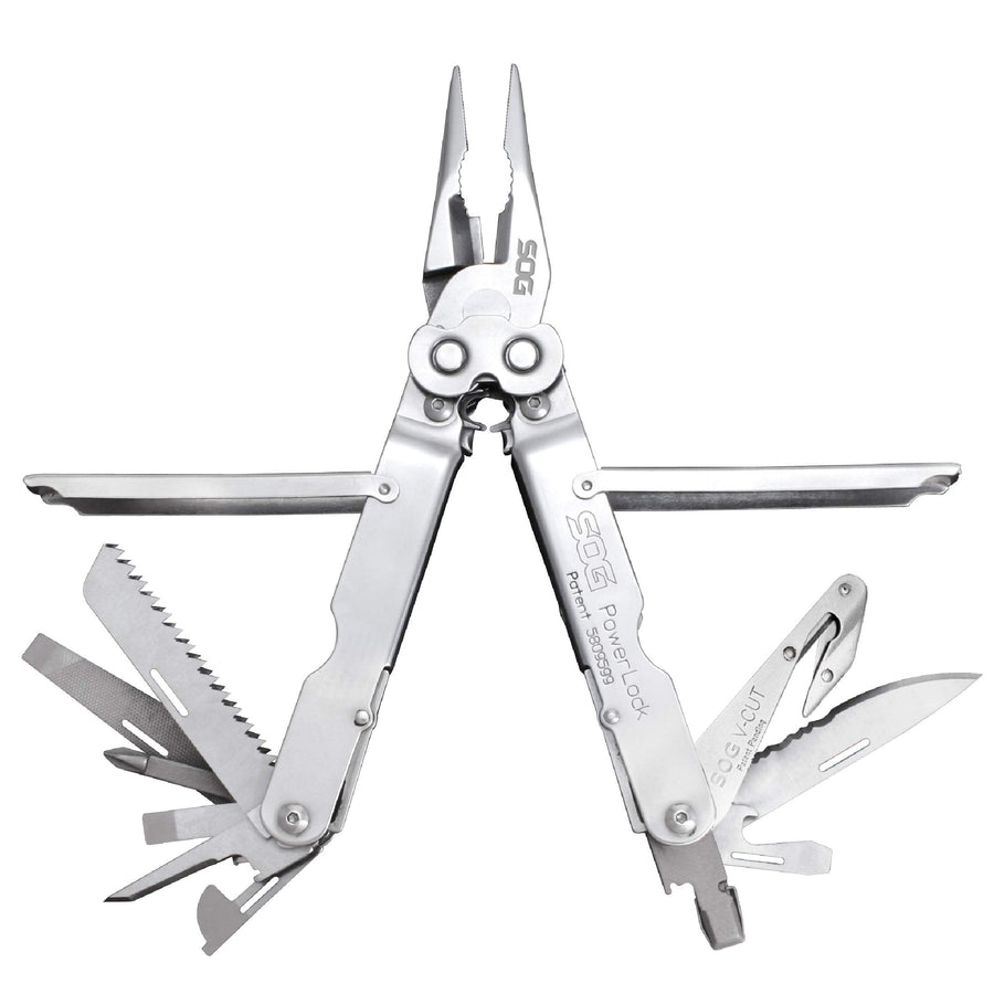 POWERLOCK SOG S62N-CP MULTI-TOOL WITH V-CUTTER (SILVER)