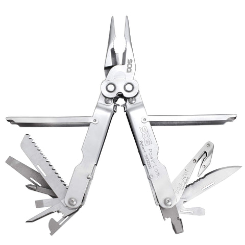 POWERLOCK SOG S62N-CP MULTI-TOOL WITH V-CUTTER (SILVER)